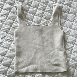 Reformation Julia Ribbed Knit Tank Small